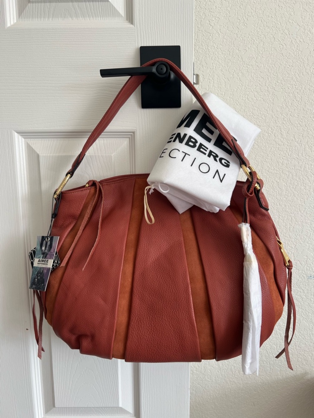 Aimee Kestenberg Tuscany Hobo Leather Shoulder Bag